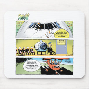 Träsktecknadflyg Mousepad Musmatta