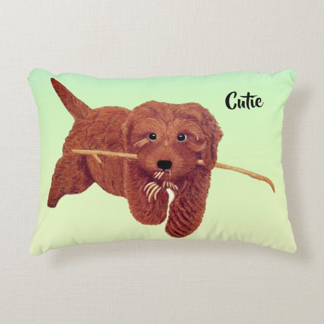 Träsmycken Prydnadskudde (Framsidan)