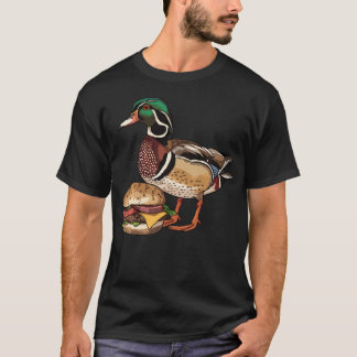 Träsnäppa som äter en hamburgare t shirt