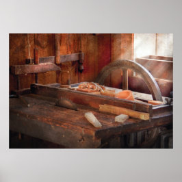 Träsnickare - sågbord poster