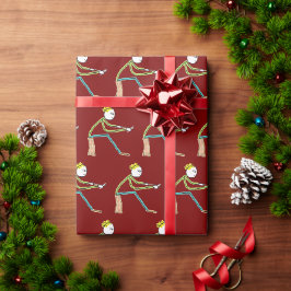Träsnidare Stickman Presentpapper