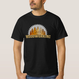 Träsnideri Sågbladsdesign för Skog T Shirt