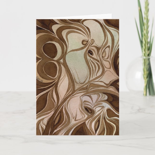 Träsnitt Notecard Kort (Framsida)