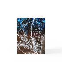 Träsnittstilblått & kort för bruntbrölloptack