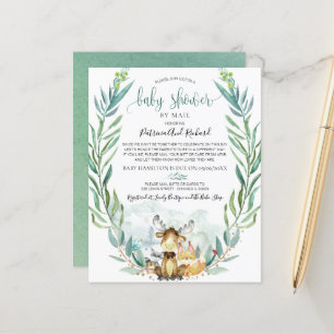Träsnurrande Baby Shower via Post Budget Inbjudan