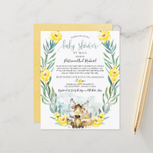 Träsnurrande Baby Shower via Post Budget Inbjudan