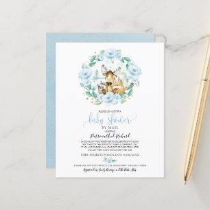 Träsnurrande Baby Shower via Post Budget Inbjudan