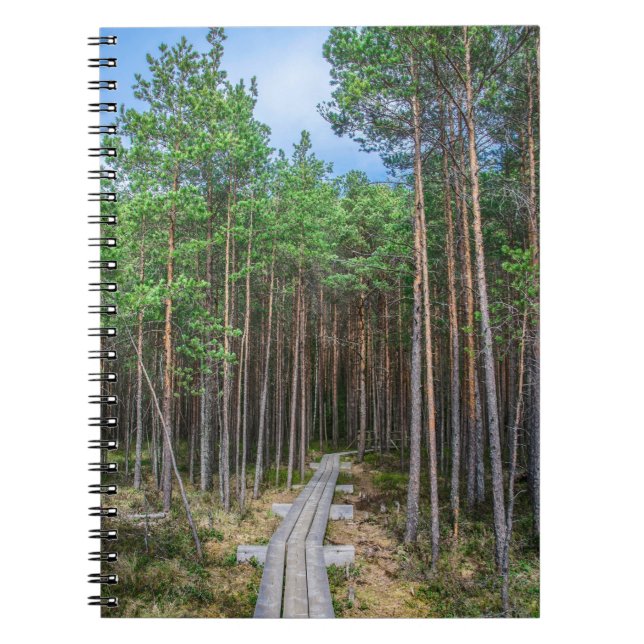 Träspår i gräs anteckningsbok (Framsidan)