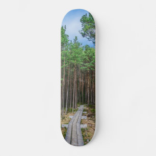 Träspår i gräs mini skateboard bräda 18,5 cm