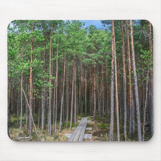 Träspår i gräs musmatta (Framsidan)
