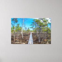 Träspåret över träsket canvastryck