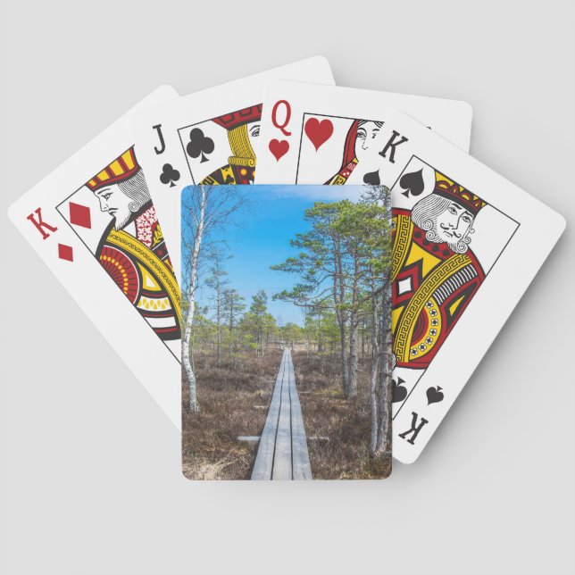 Träspåret över träsket casinokort (Baksidan)