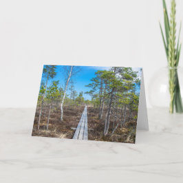 Träspåret över träsket kort