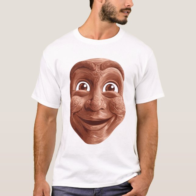 Trästammask med uttrycklig sjömil t shirt (Framsida)