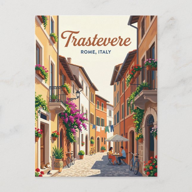 Trastevere Italien Vykort (Framsida)
