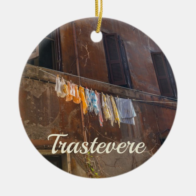 Trastevere Rom Julgransprydnad Keramik (Framsidan)