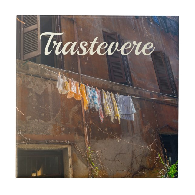 Trastevere Rom Kakelplatta (Framsidan)