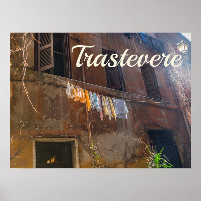 Trastevere Rom Poster (Framsidan)