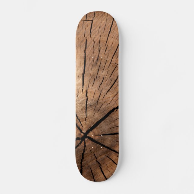Trästockstextur Mini Skateboard Bräda 18,7 Cm (Framsida)