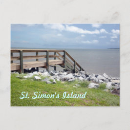 Trästrappa ned till Vatten vykort