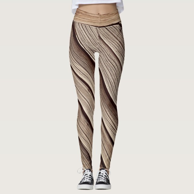 Trästrimmor Leggings (Framsida)