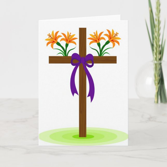 Trästruktur Blommig Julkort Kort (Framsida)