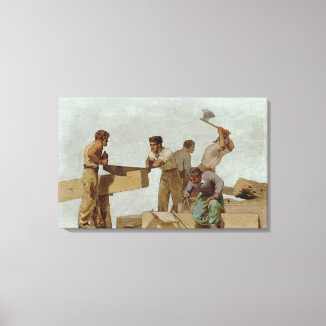 Trästruktur Canvastryck (Framsida)