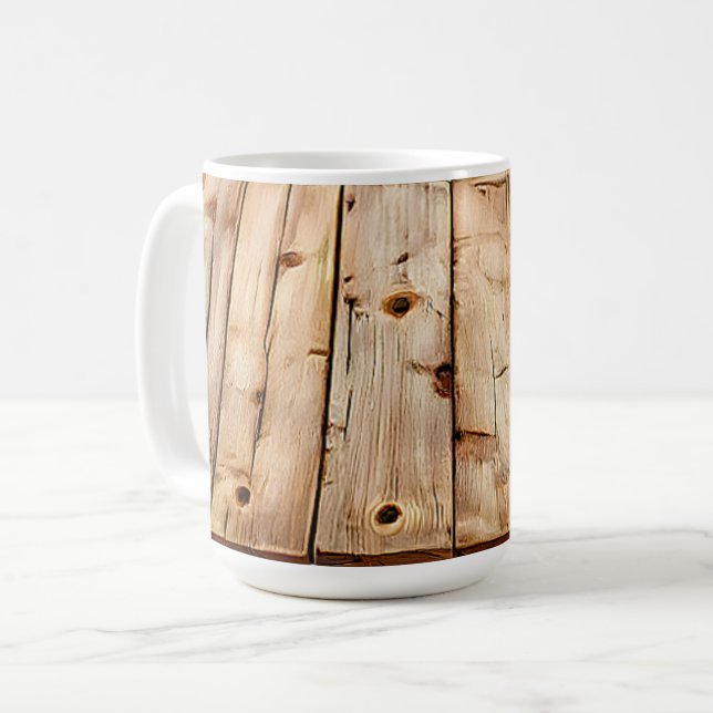 Trästruktur Kaffemugg (Framsida vänster)