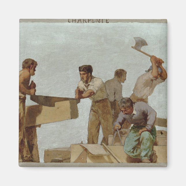 Trästruktur Magnet (Framsidan)