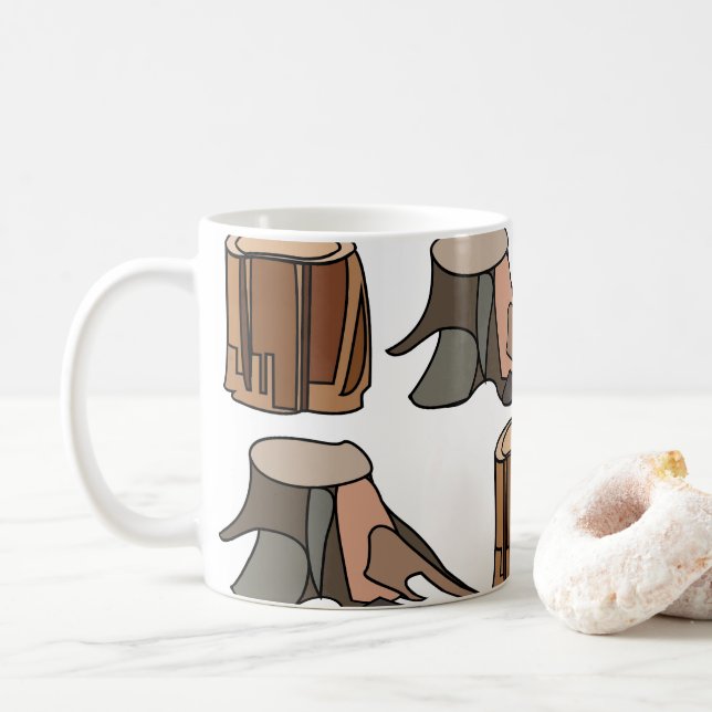 Trästubbe Arborist Träd Kirurg Kaffemugg (Med munk)