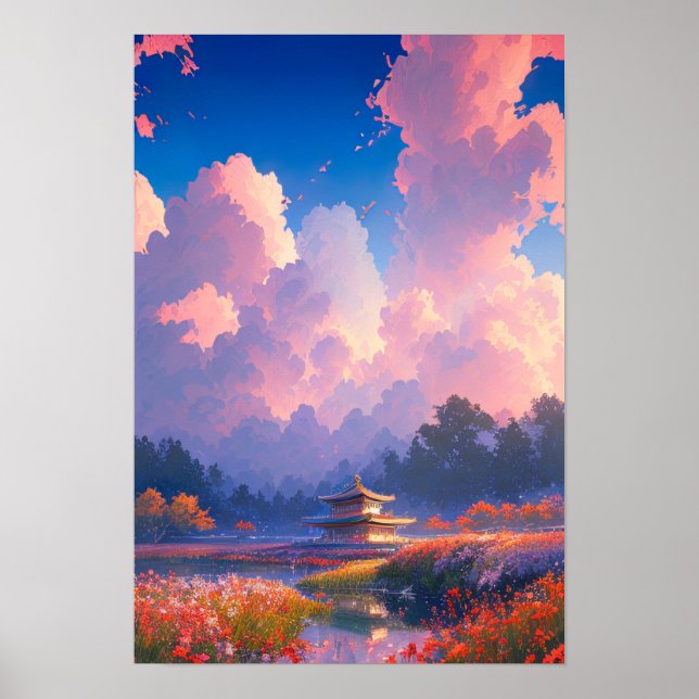 Trätempel och färgämnen poster (Framsidan)