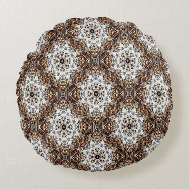 Trätest..... Rund Kudde (Framsidan)