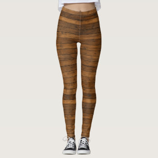 Trätextur Leggings