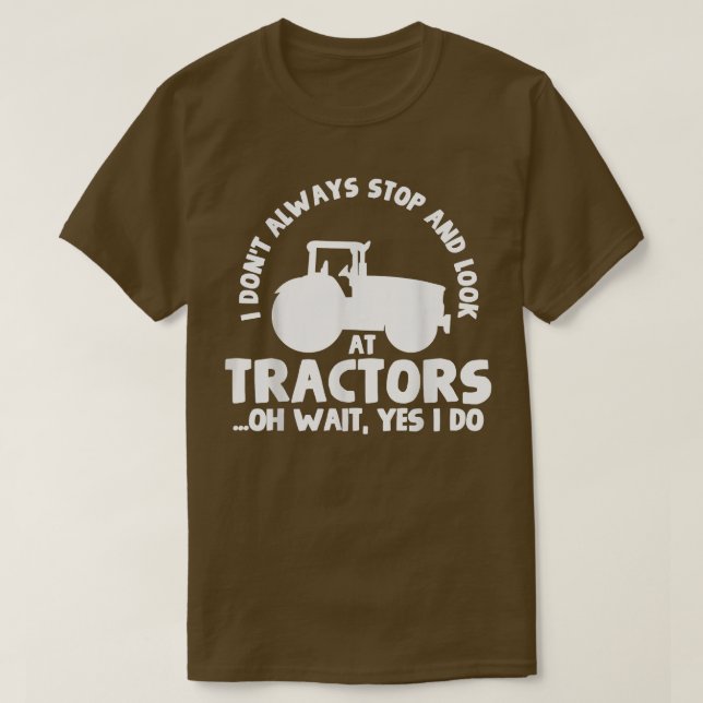 Trators Farmer Tractor Älskare Farming T Shirt (Design framsida)
