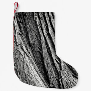 Träträ från barkstammen träd träd liten julstrumpa