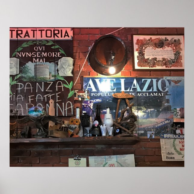 Trattoria - Officiell italiensk charm Poster (Framsidan)