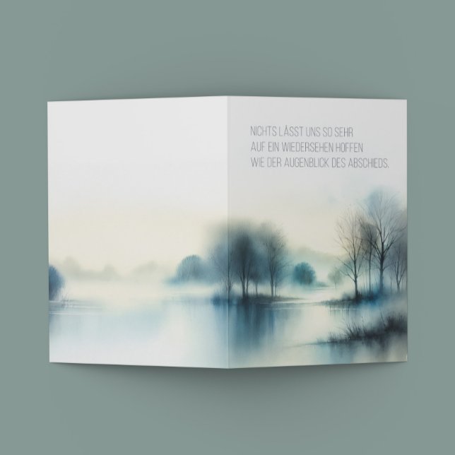 Trauerkarte "Augenblick des Abschieds" Inbjudan (Skapare uppladdad)