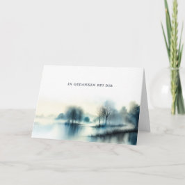 Trauerkarte "In Gedanken bei dir"  Kort