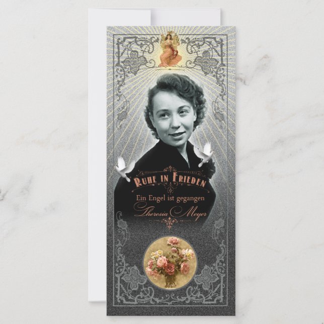 Trauerkarte Mamma - rackkort (Framsida)