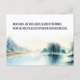 Trauerkarte "Menschen, die wir lieben" Vykort