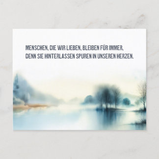Trauerkarte "Menschen, die wir lieben" Vykort