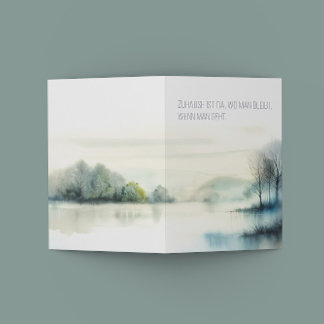 Trauerkarte "Zuhause" Meddelande