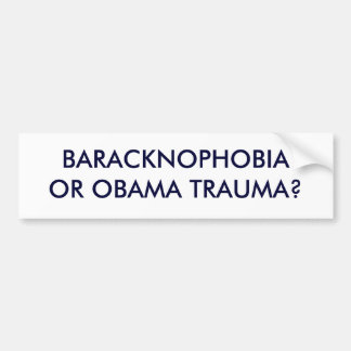 TRAUMA FÖR BARACKNOPHOBIAOR OBAMA? BILDEKAL