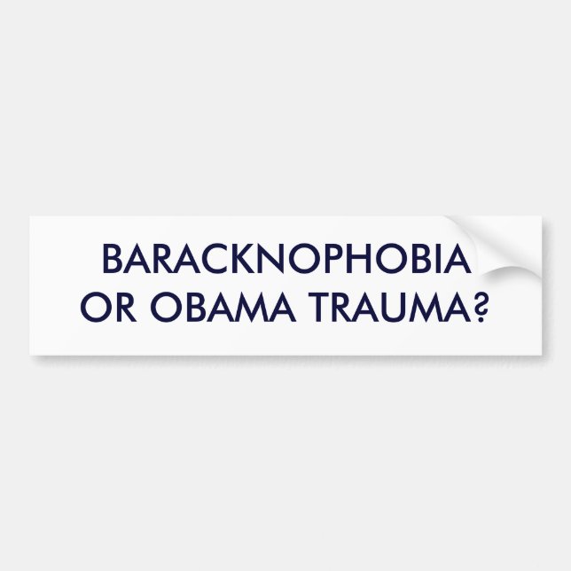 TRAUMA FÖR BARACKNOPHOBIAOR OBAMA? BILDEKAL (Framsidan)