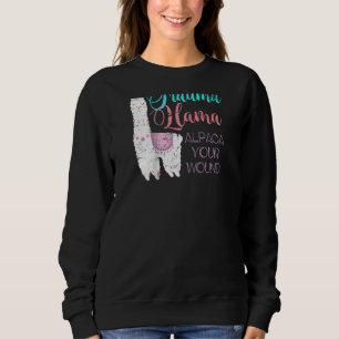 Trauma Llama Alpaca Din onda näsa Raglan T Shirt