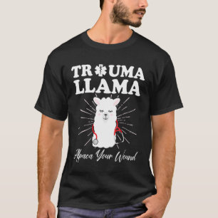 Trauma Llama Alpaca Din tjusta näsgåva T Shirt