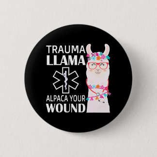 Trauma Llama Alpaca Din Wound EMS-sjuksköterska Knapp