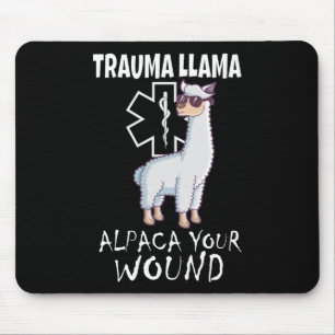 Trauma Llama Emt Design Medic Ems Alpaca Din kvinn Musmatta