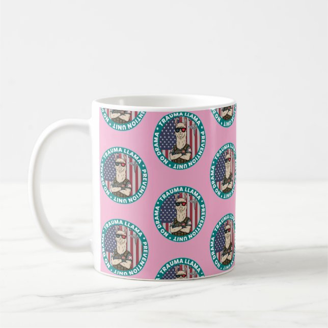 Trauma Llama Prevention Unit Coffee mugg (Vänster)