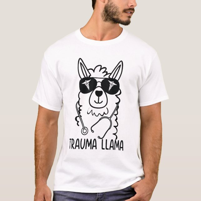 Trauma Llama T Shirt (Framsida)